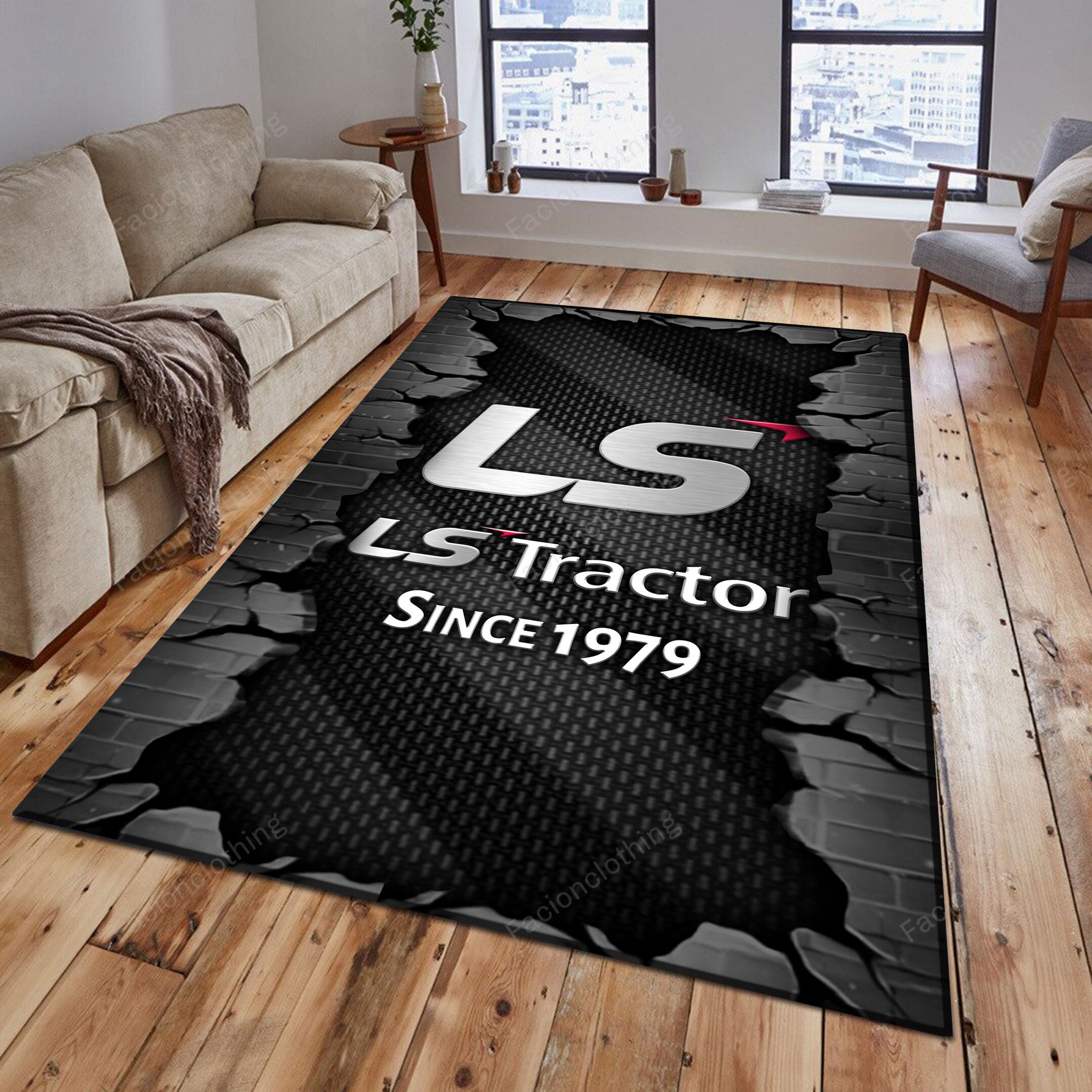 Sportswearmerch LS Tractor Personalized Rug For Fan