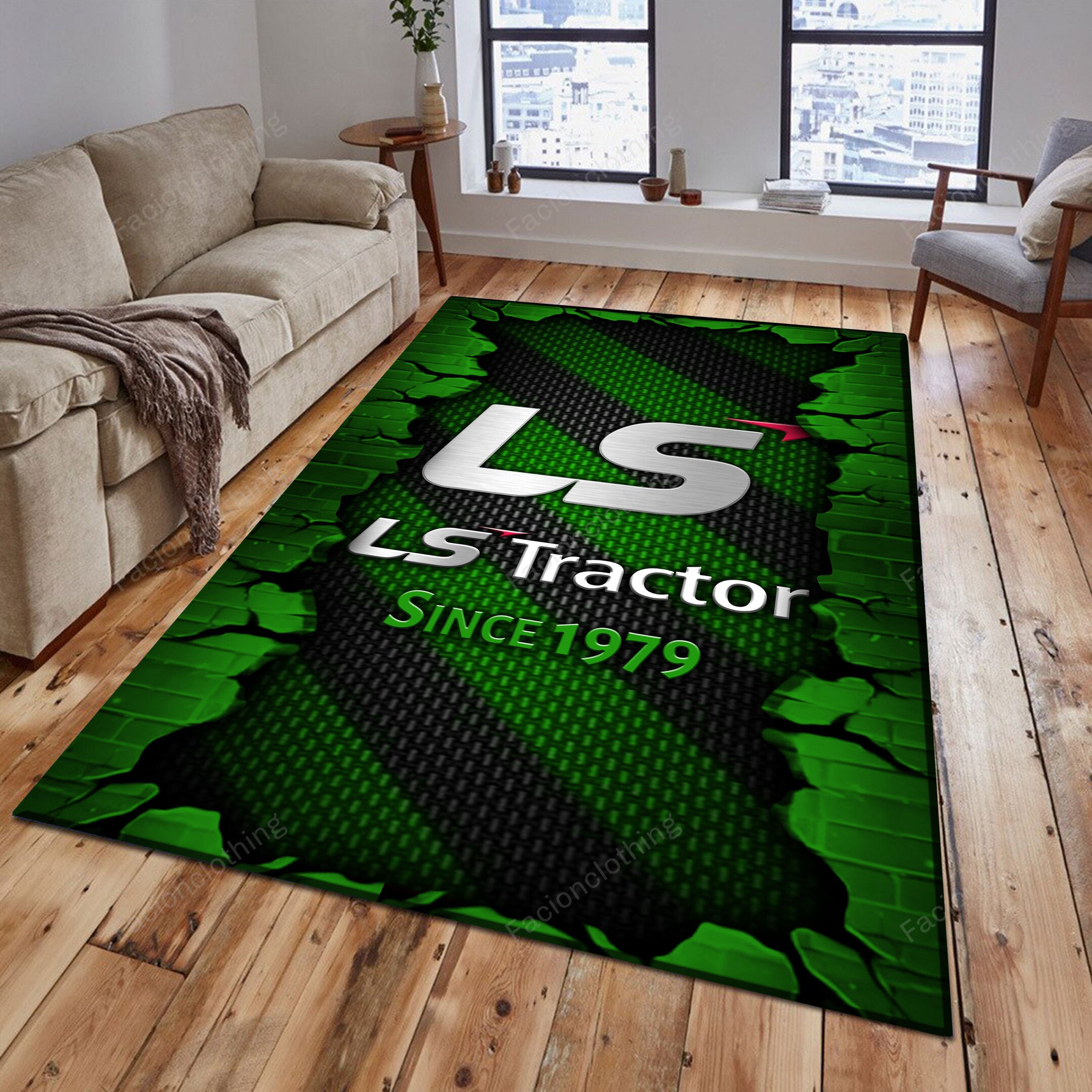 Sportswearmerch LS Tractor Personalized Rug For Fan