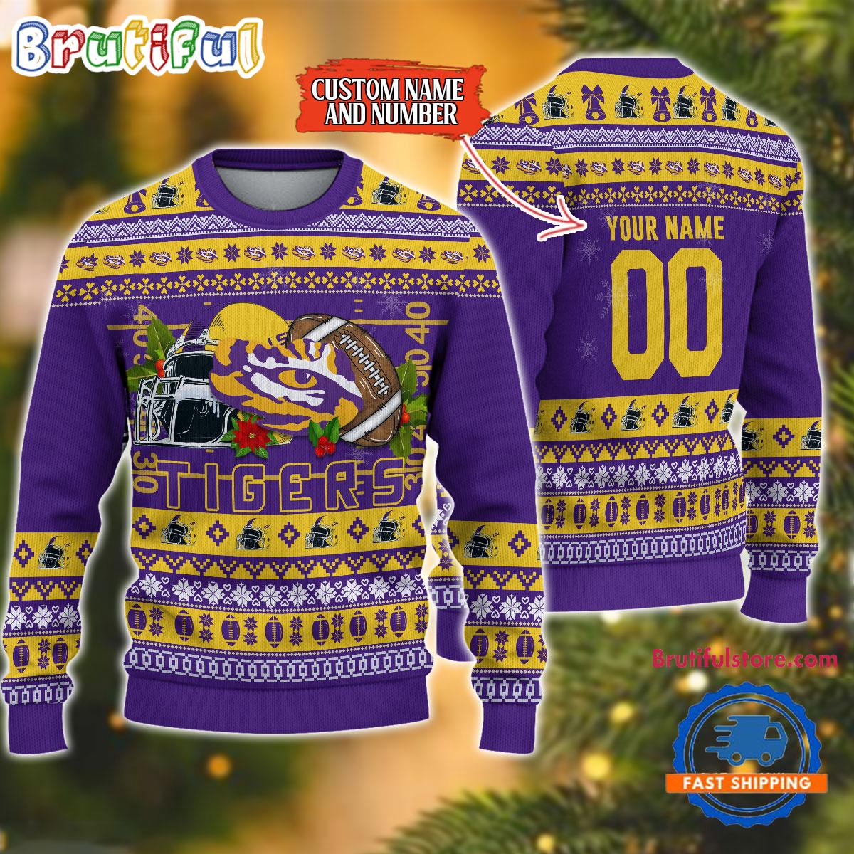 Sportswearmerch LSU Tigers NCAA Christmas Sweater For Fan