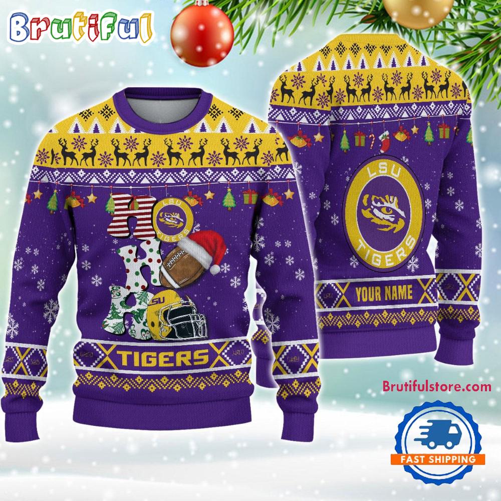Sportswearmerch LSU Tigers NCAA Personalized Christmas Sweater For Fan