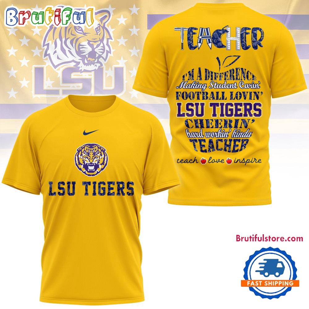 Sportswearmerch Lsu Tigers NCAA Teacher Pride 2025 T-Shirt For Fan