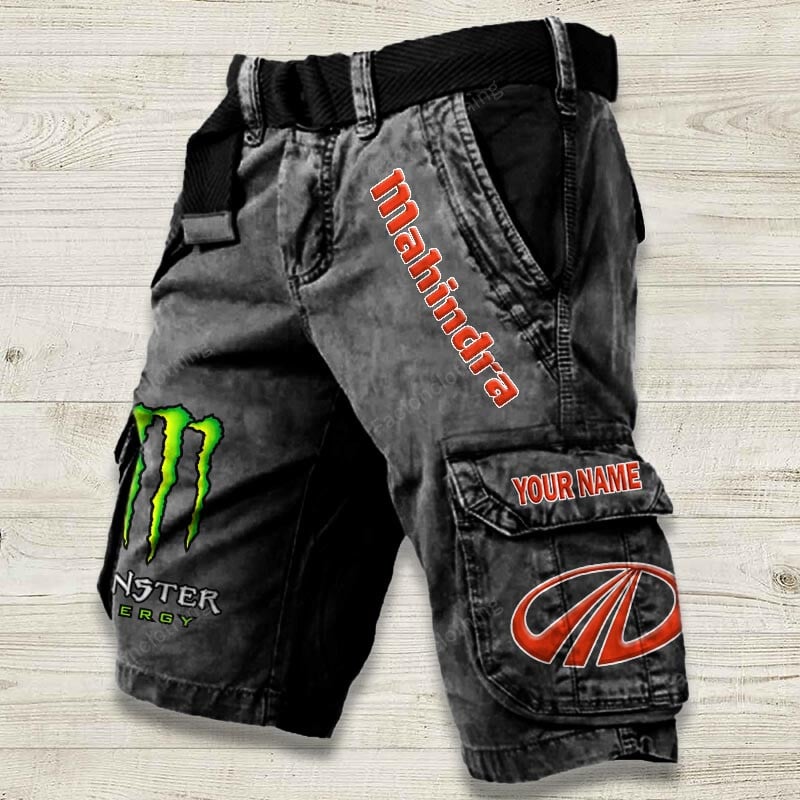 Sportswearmerch Mahindra Tractor Denim Short For Fan