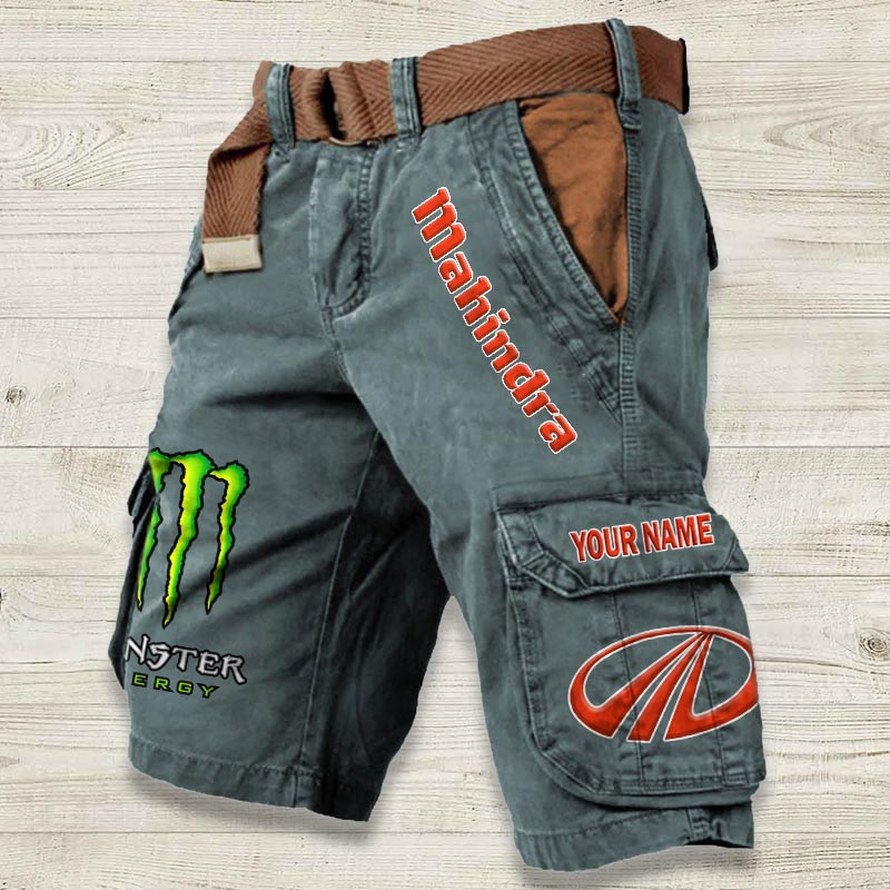 Sportswearmerch Mahindra Tractor Denim Short For Fan