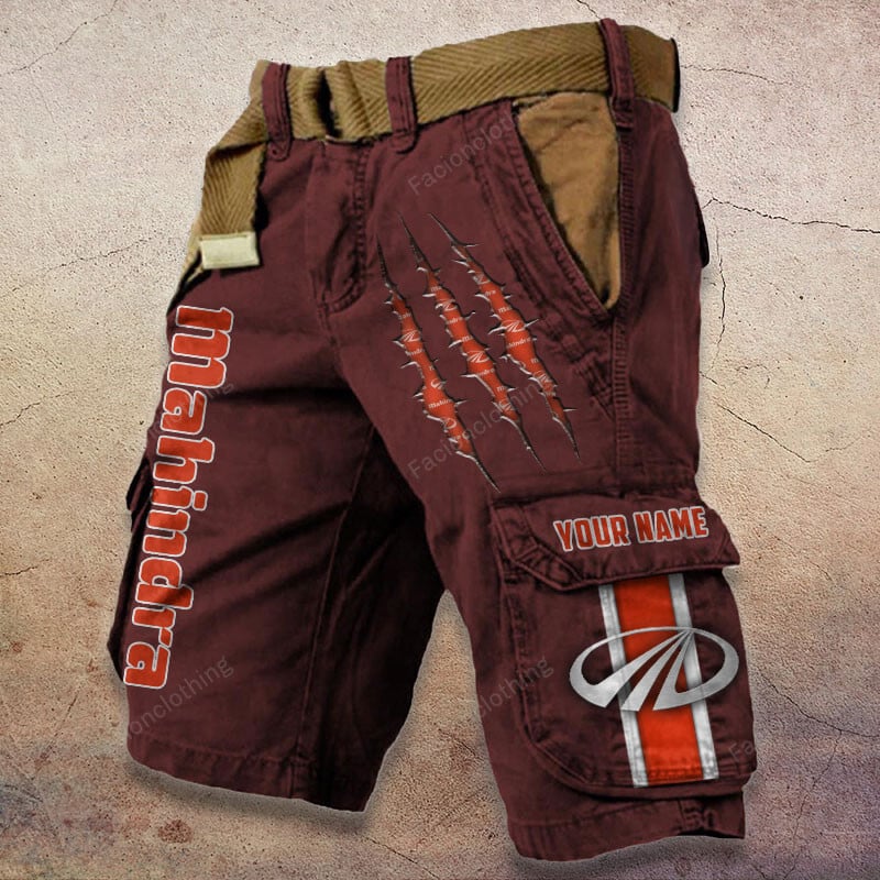 Sportswearmerch Mahindra Tractor Denim Short For Fan