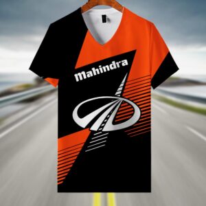 Sportswearmerch Mahindra Tractor V-neck Women T-shirt For Fan