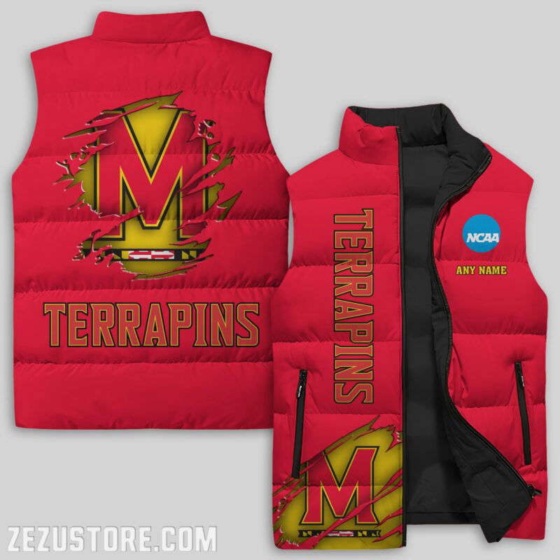 Sportswearmerch Maryland Terrapins NCAA Sleeveless Puffer Jacket For Fans
