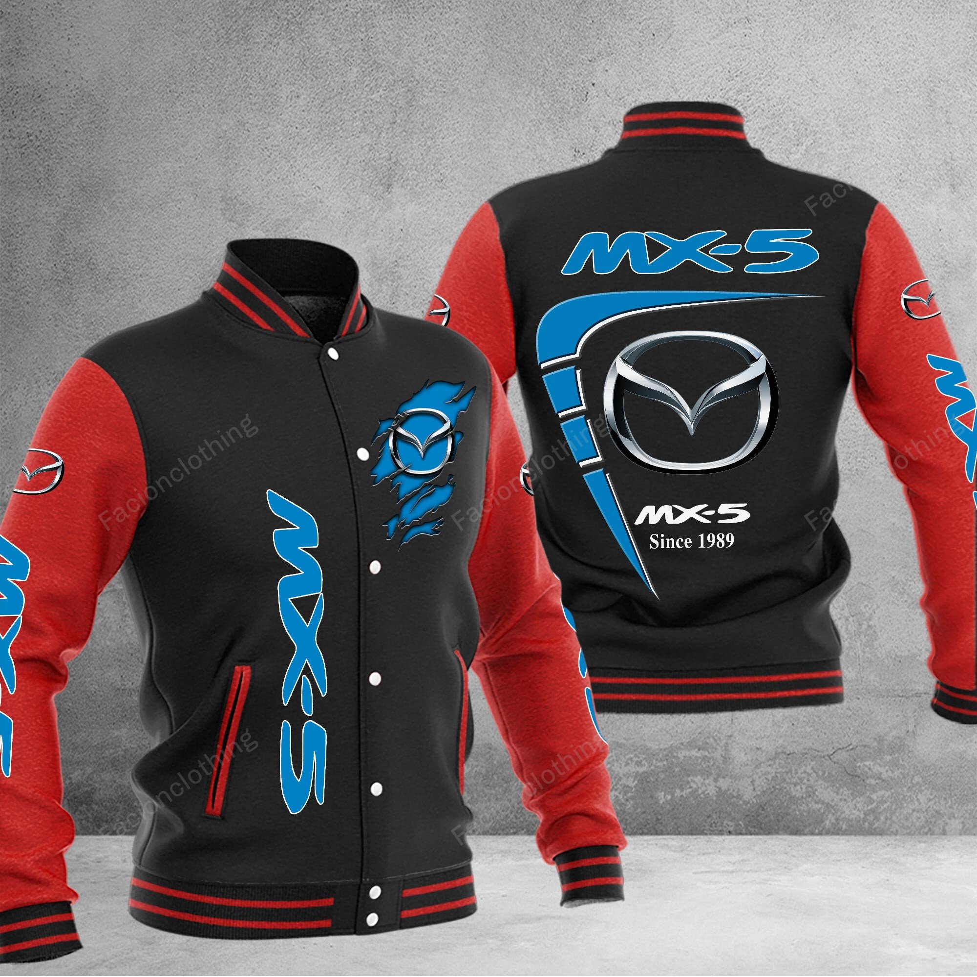 Sportswearmerch Mazda Car Mx5 Personalized Baseball Jacket For Fan