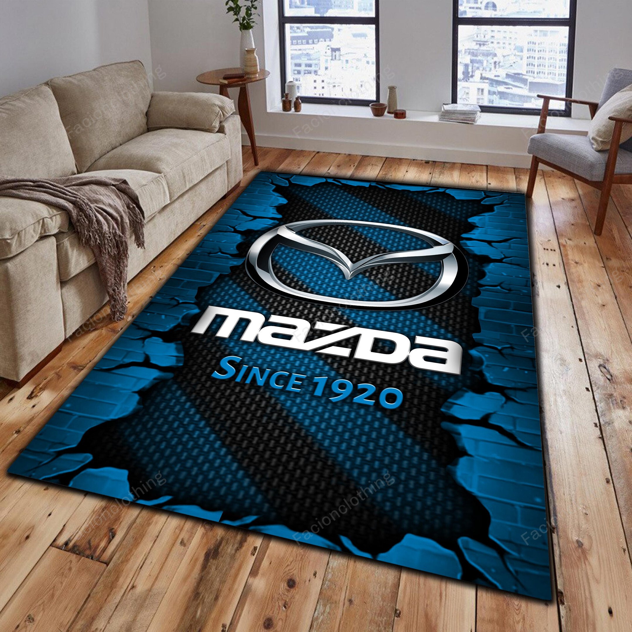 Sportswearmerch Mazda Car Personalized Rug For Fan