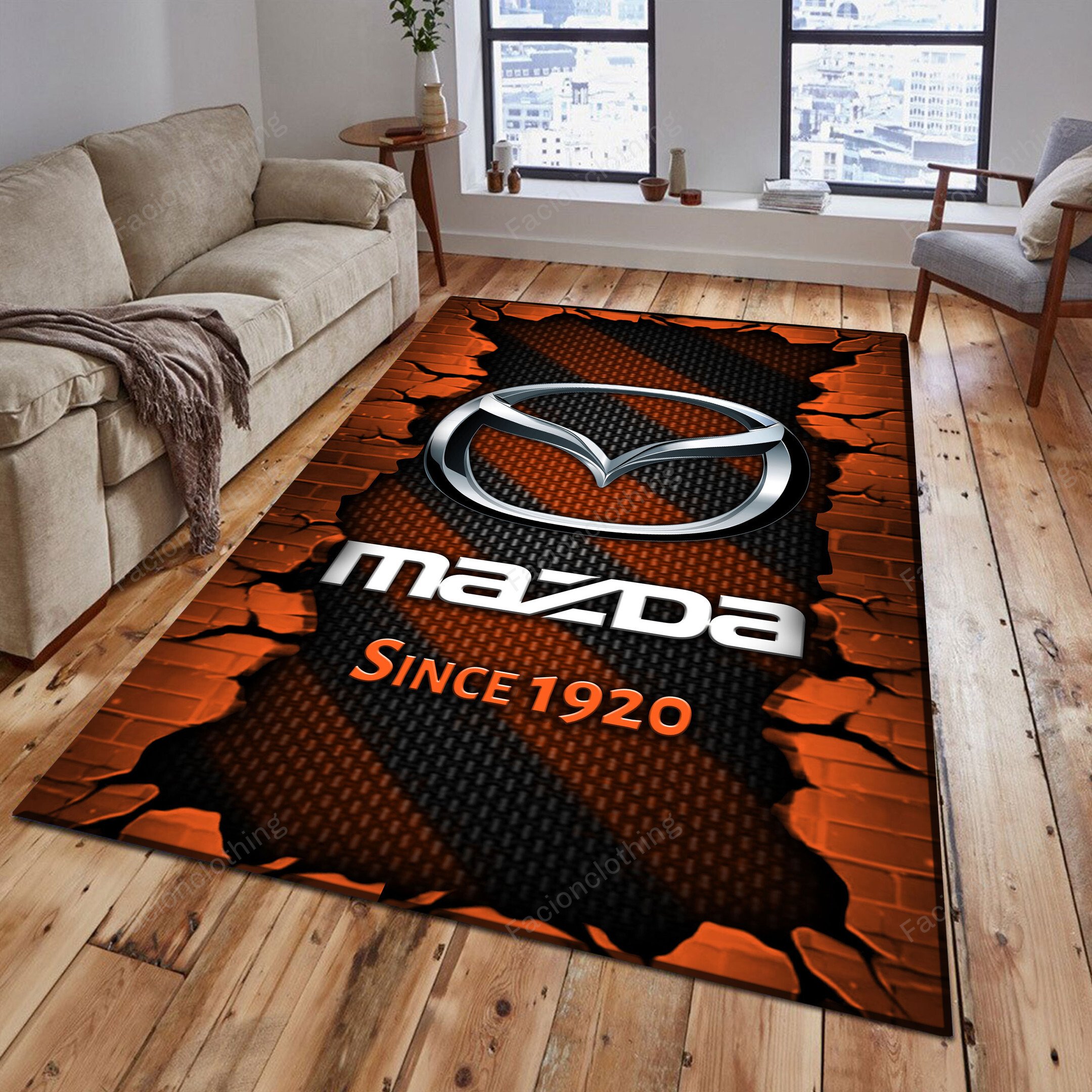 Sportswearmerch Mazda Car Personalized Rug For Fan