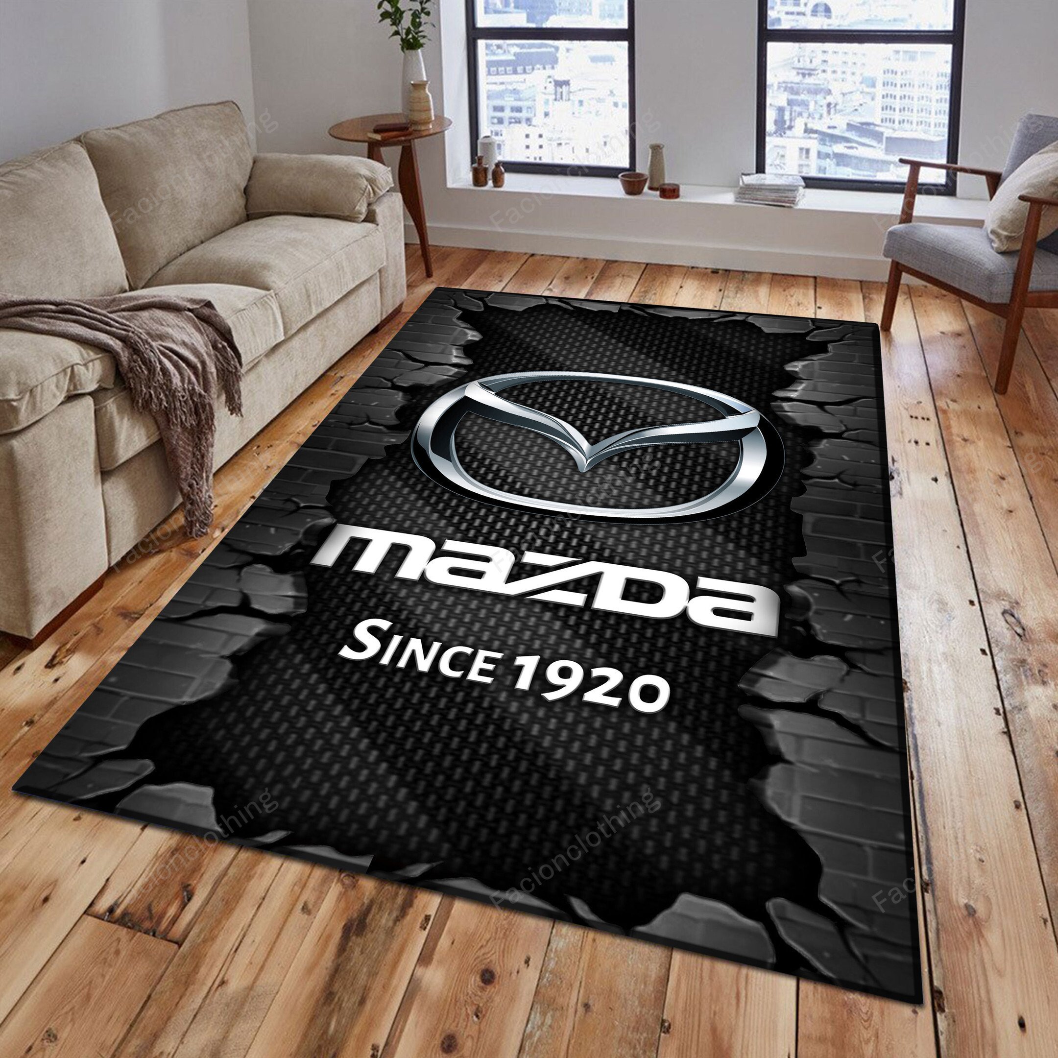 Sportswearmerch Mazda Car Personalized Rug For Fan
