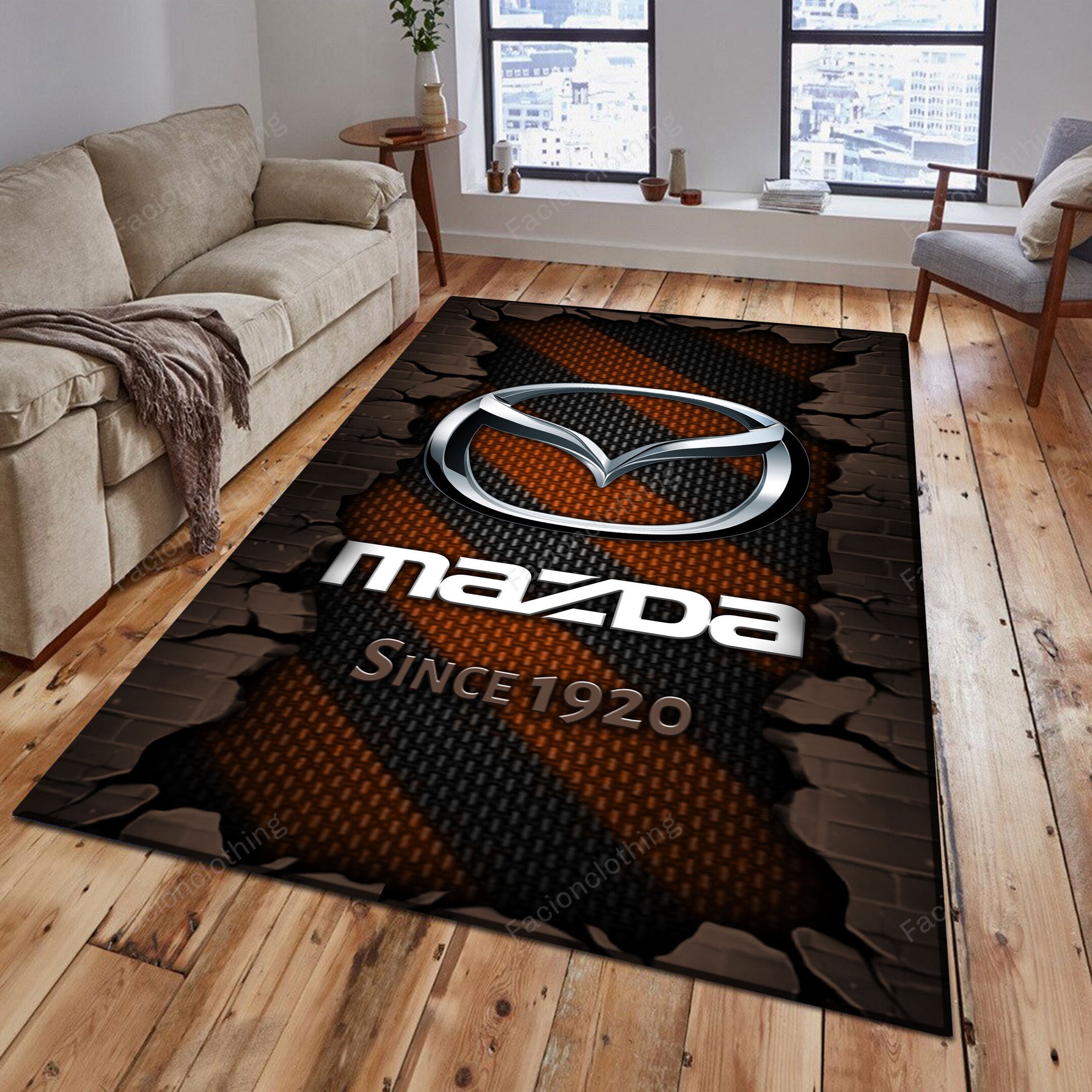 Sportswearmerch Mazda Car Personalized Rug For Fan