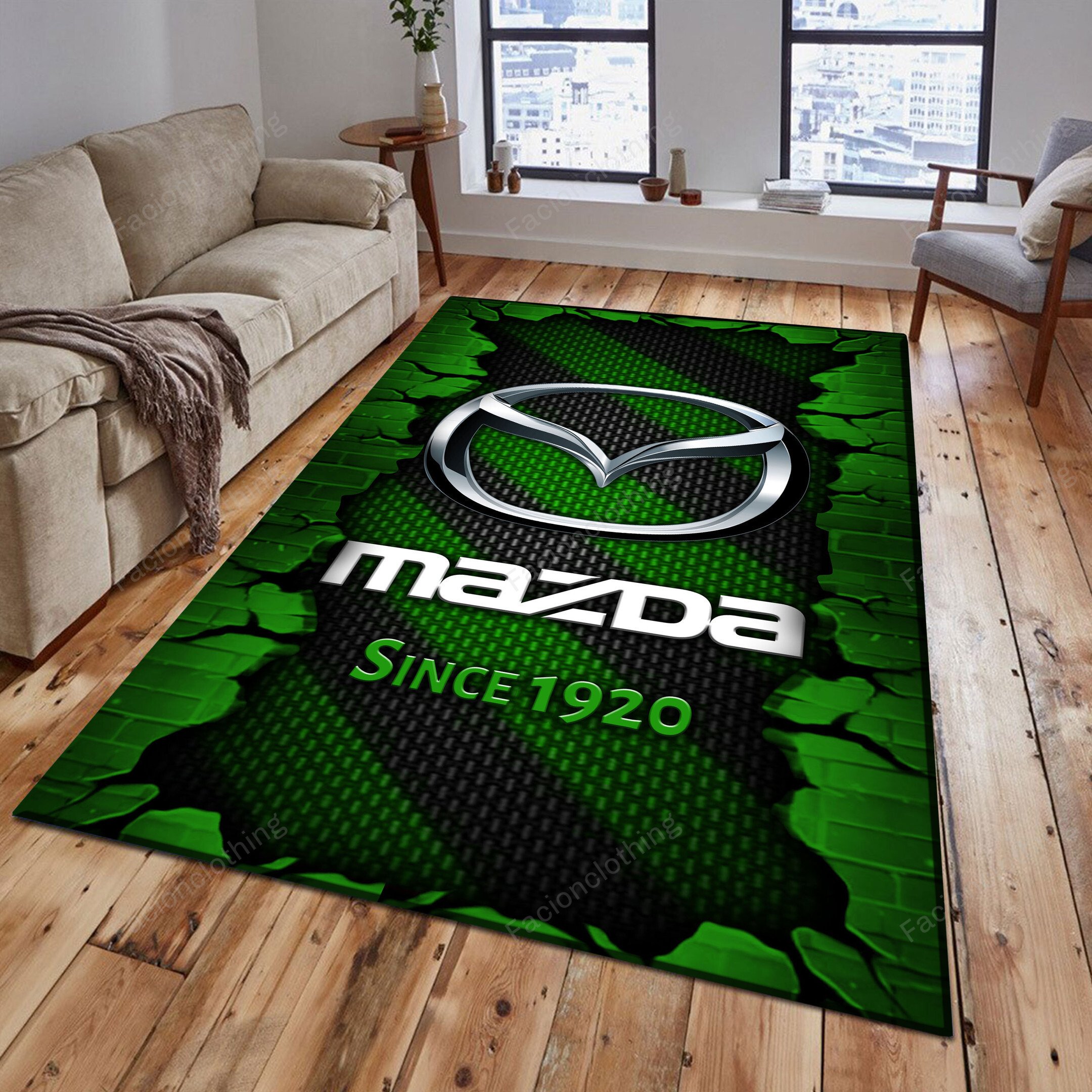 Sportswearmerch Mazda Car Personalized Rug For Fan