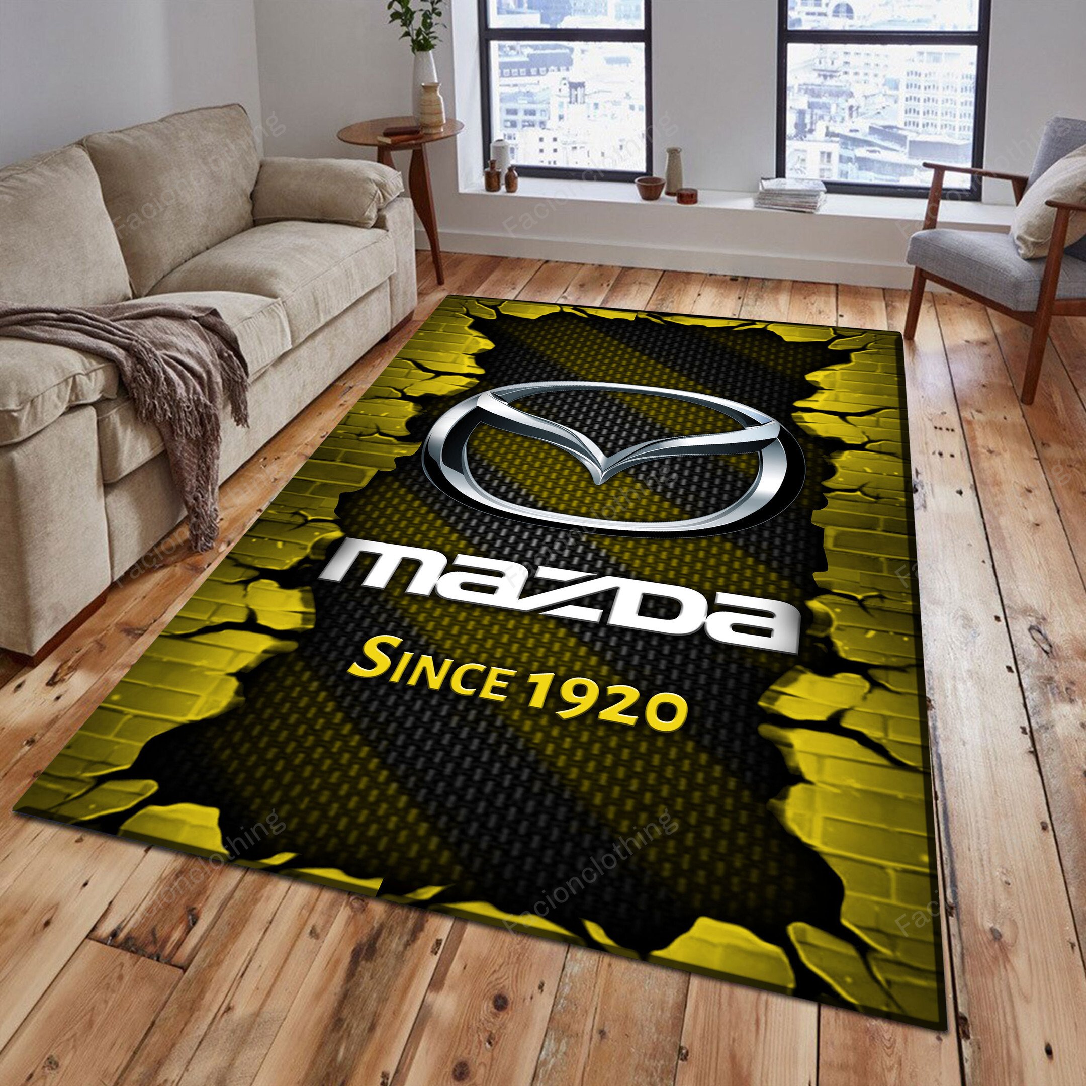 Sportswearmerch Mazda Car Personalized Rug For Fan