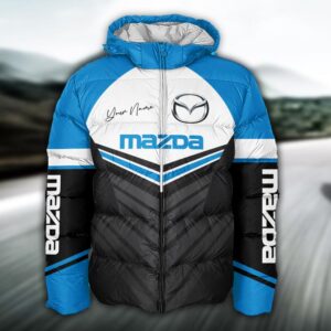 Sportswearmerch Mazda Car Puffer Jacket For Fan