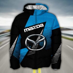 Sportswearmerch Mazda Car Puffer Jacket For Fan