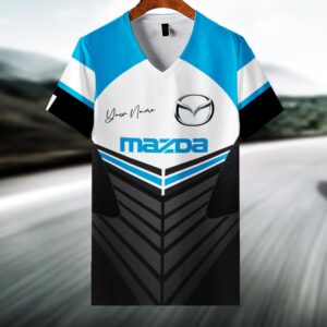 Sportswearmerch Mazda Car V-neck Women T-shirt For Fan