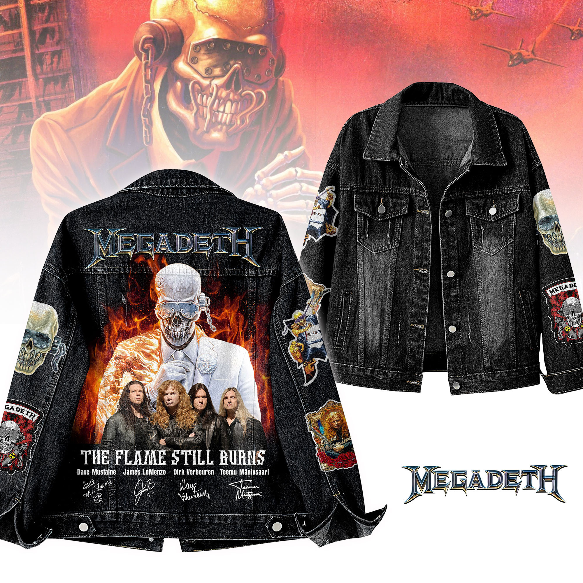 Sportswearmerch Megadeth Denim Jacket Gift For Fans