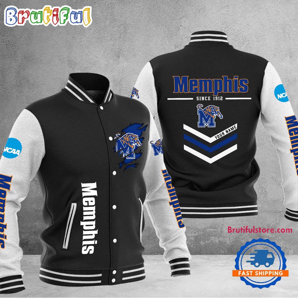 Sportswearmerch Memphis Tigers NCAA Personalized Personalized Baseball Jacket For Fan