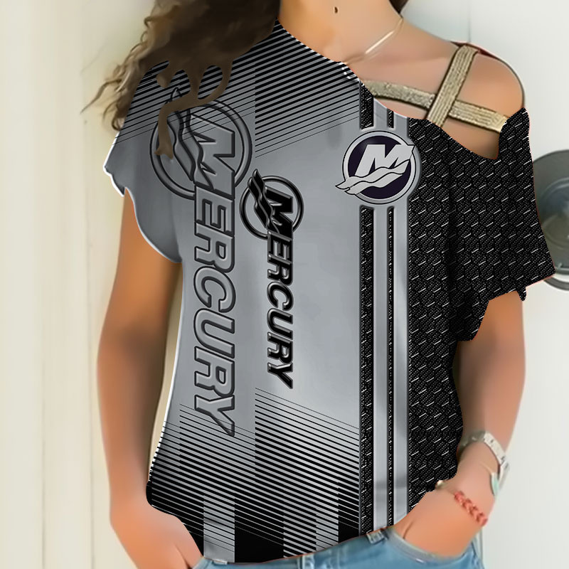 Sportswearmerch Mercury Car Marine Personalized Fashion Strapless Short Sleeve For Fan