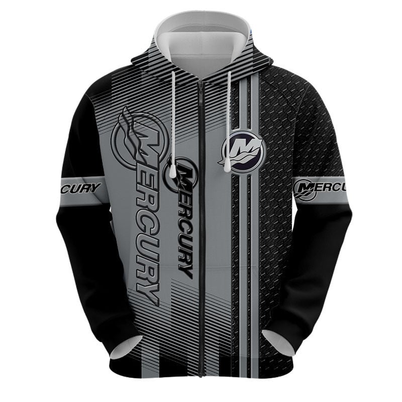 Sportswearmerch Mercury Car Marine Personalized Fashion Zip Hoodie For Fan