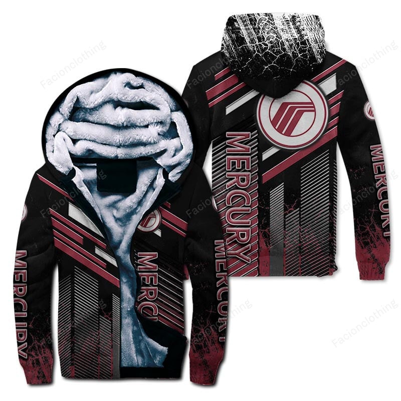 Sportswearmerch Mercury Marine Personalized Zip Hoodie Velvet Hoodie For Fan