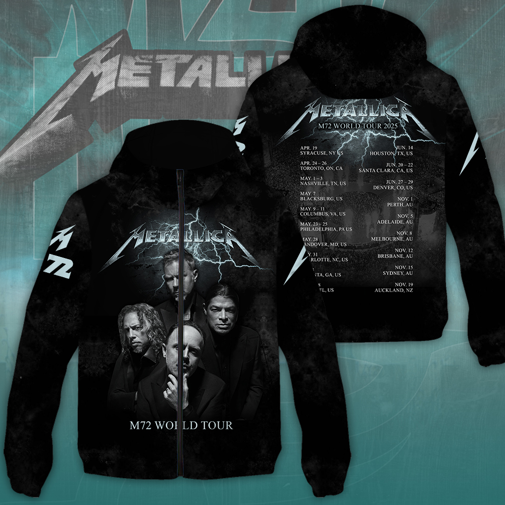 Sportswearmerch Metallica Music Windbreaker Jacket For Fan