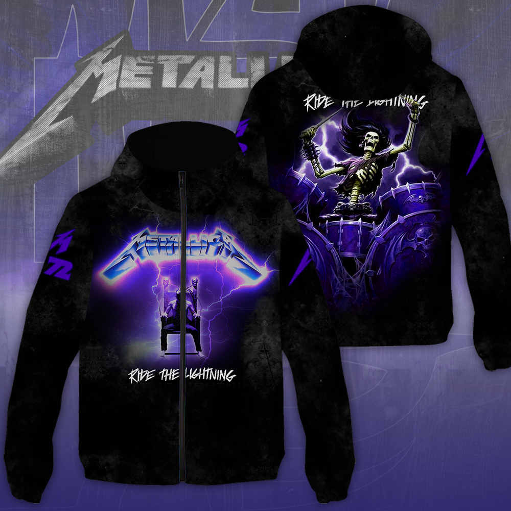 Sportswearmerch Metallica Music Windbreaker Jacket For Fan