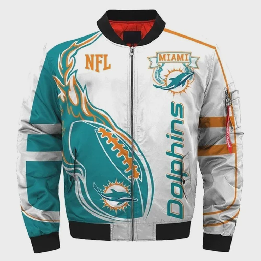 Sportswearmerch Miami Dolphins NFL Bomber Jacket For Fan