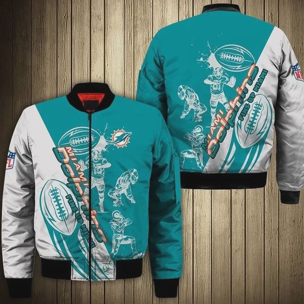 Sportswearmerch Miami Dolphins NFL Bomber Jacket For Fan