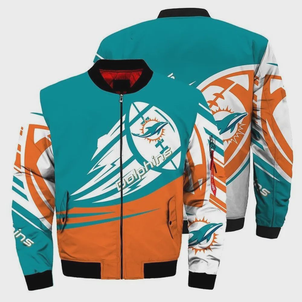 Sportswearmerch Miami Dolphins NFL Bomber Jacket For Fan