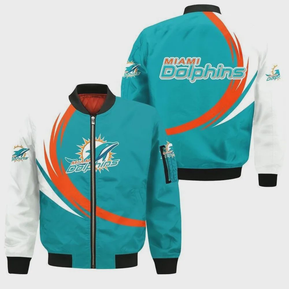 Sportswearmerch Miami Dolphins NFL Bomber Jacket For Fan