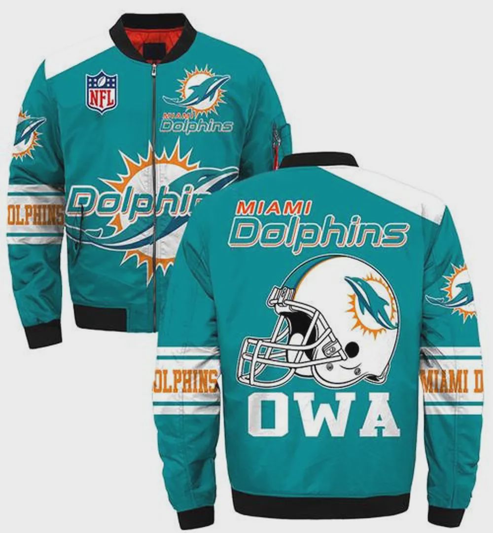 Sportswearmerch Miami Dolphins NFL Bomber Jacket For Fan