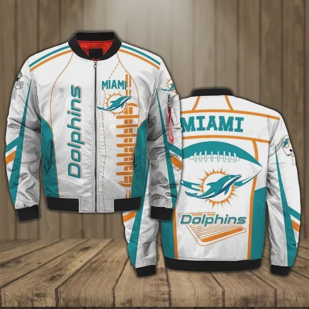 Sportswearmerch Miami Dolphins NFL Bomber Jacket For Fan