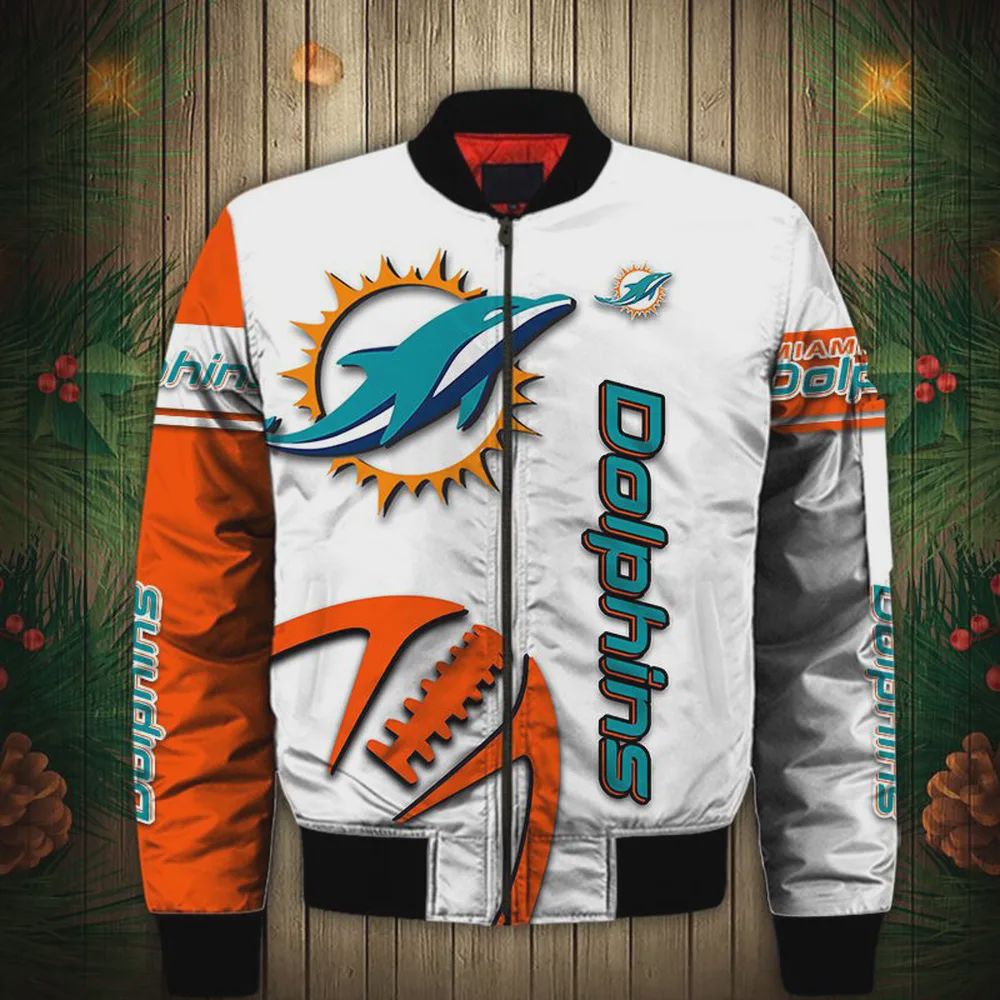 Sportswearmerch Miami Dolphins NFL Bomber Jacket For Fan