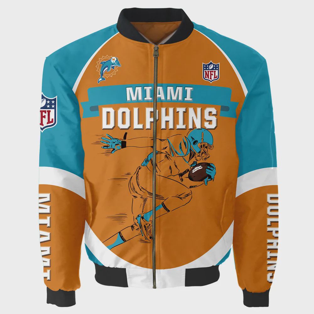 Sportswearmerch Miami Dolphins NFL Bomber Jacket For Fan