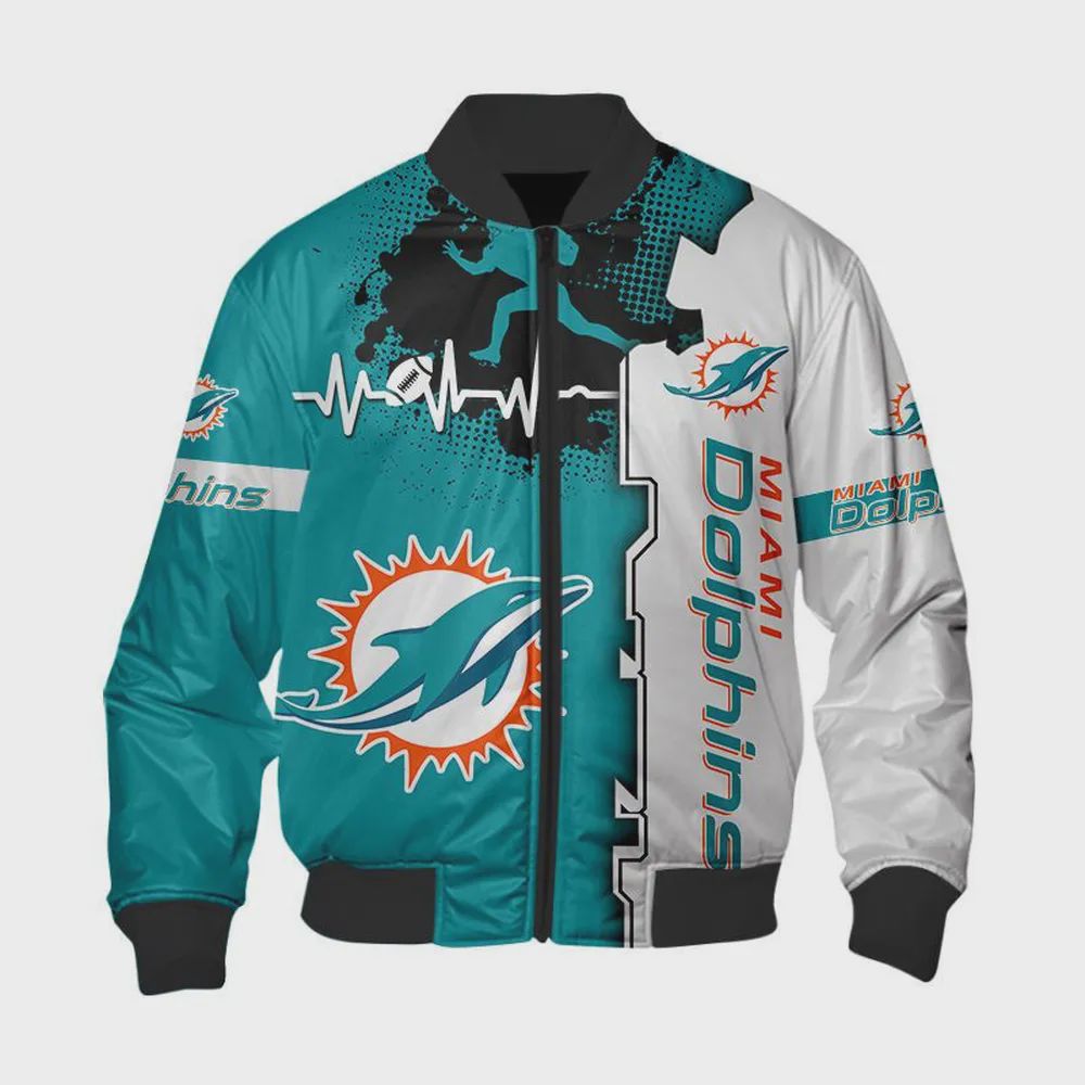 Sportswearmerch Miami Dolphins NFL Bomber Jacket For Fan