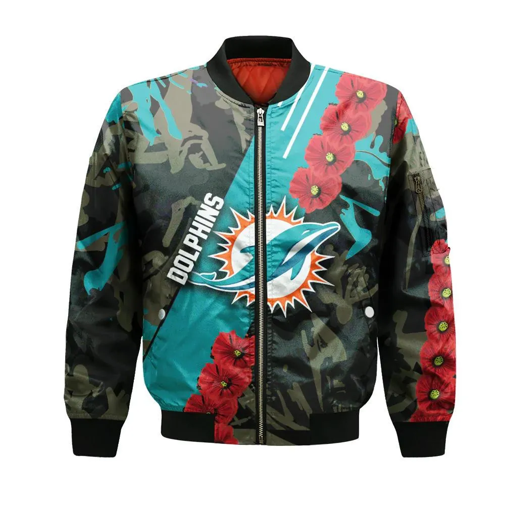 Sportswearmerch Miami Dolphins NFL Bomber Jacket For Fan