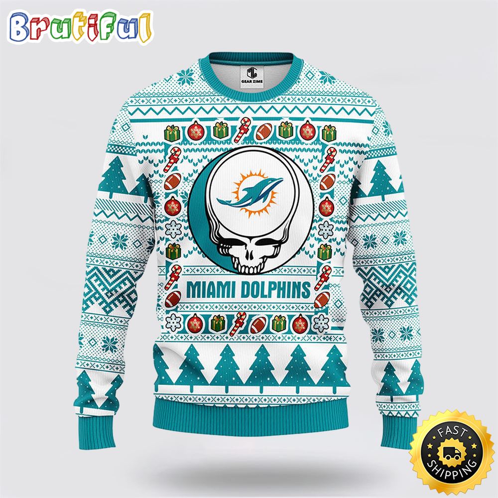 Sportswearmerch Miami Dolphins NFL Christmas Fleece Sweater For Fan