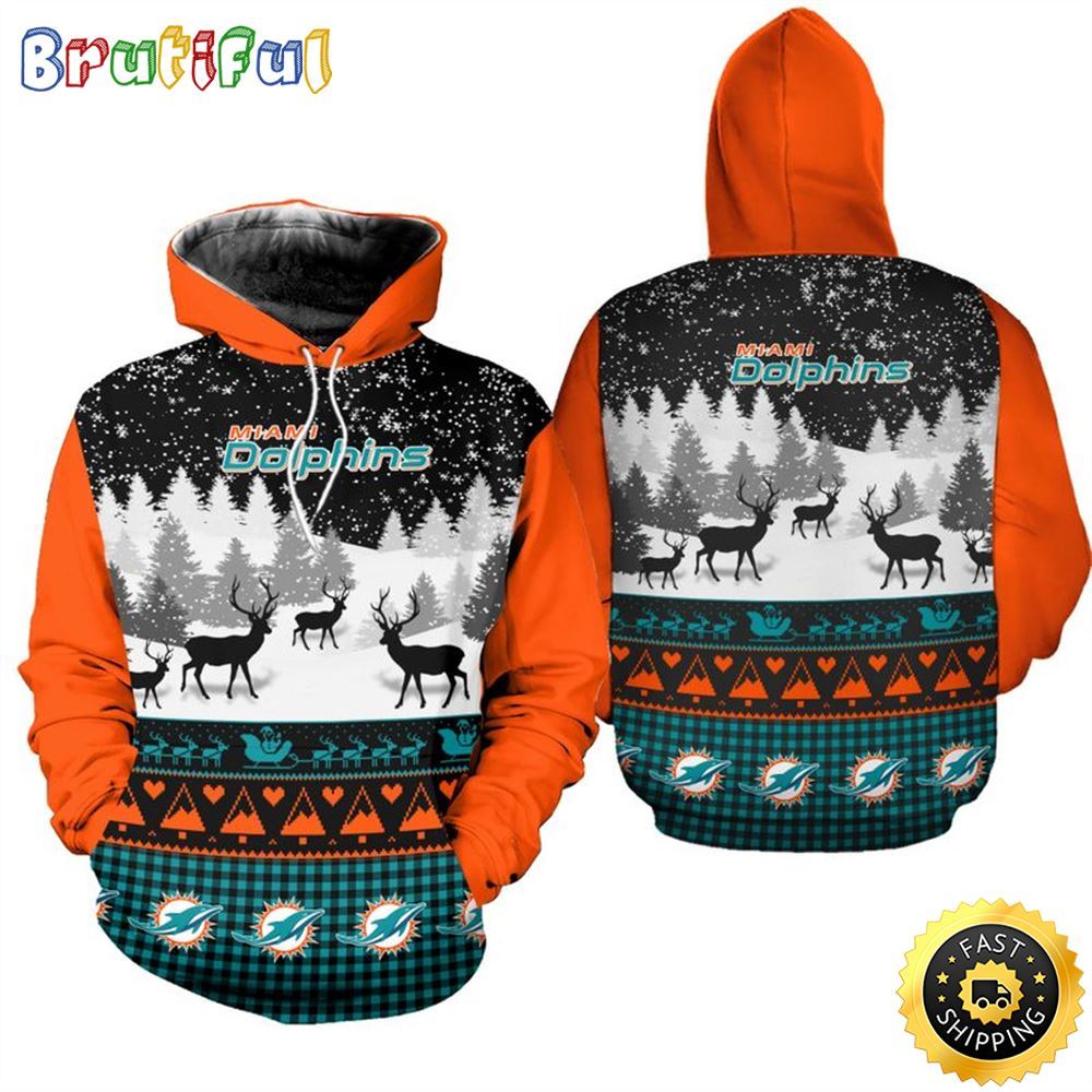 Sportswearmerch Miami Dolphins NFL Christmas Hoodie For Fan