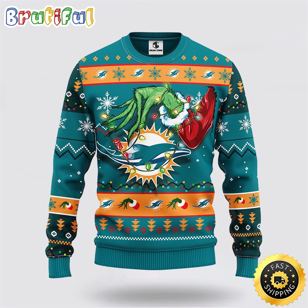Sportswearmerch Miami Dolphins NFL Christmas Sweater For Fan