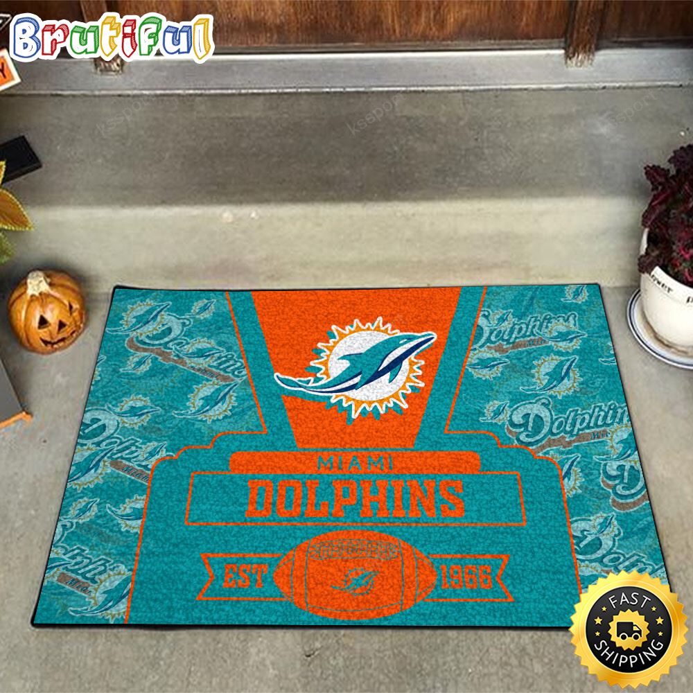 Sportswearmerch Miami Dolphins NFL Doormat For Fan