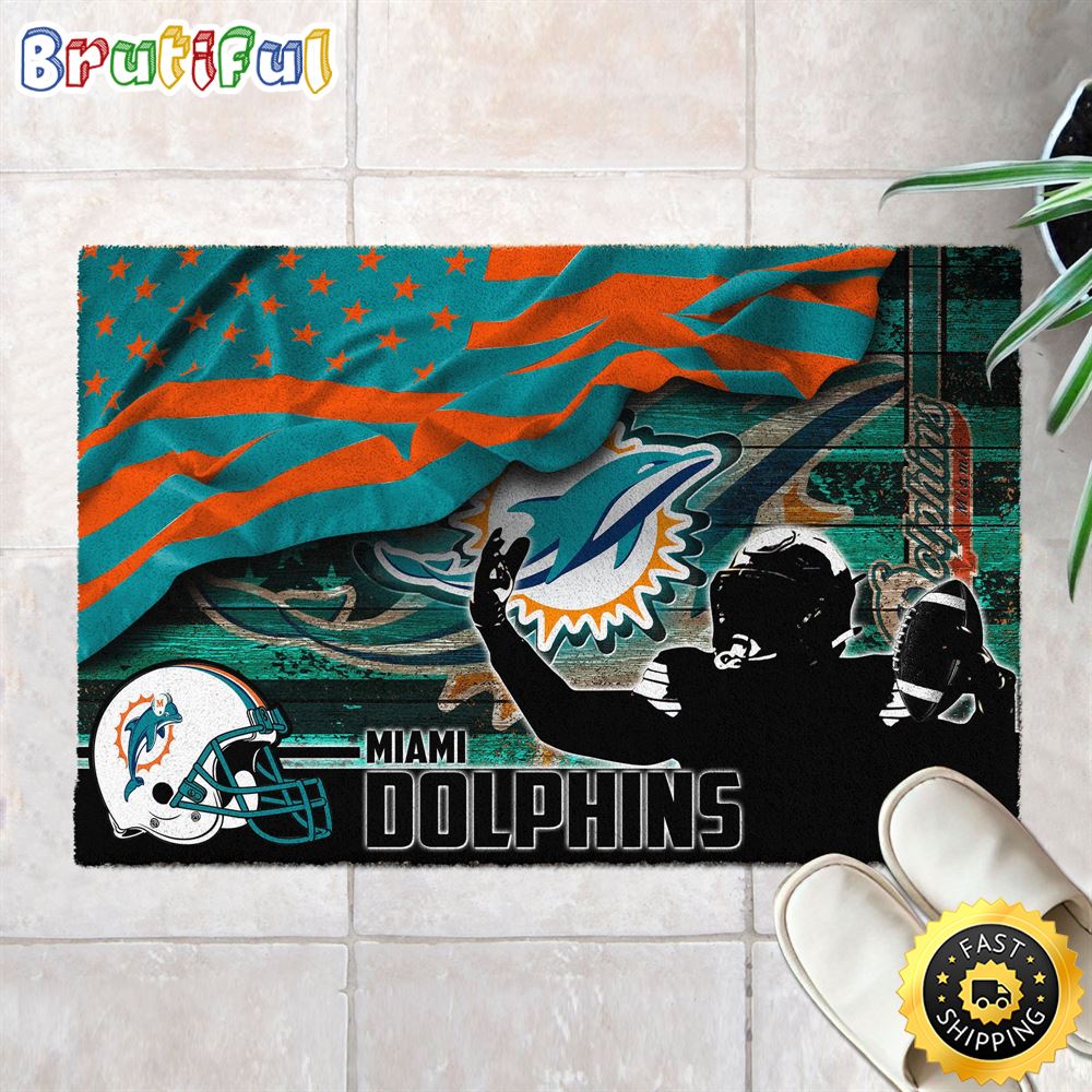 Sportswearmerch Miami Dolphins NFL Doormat For Fan