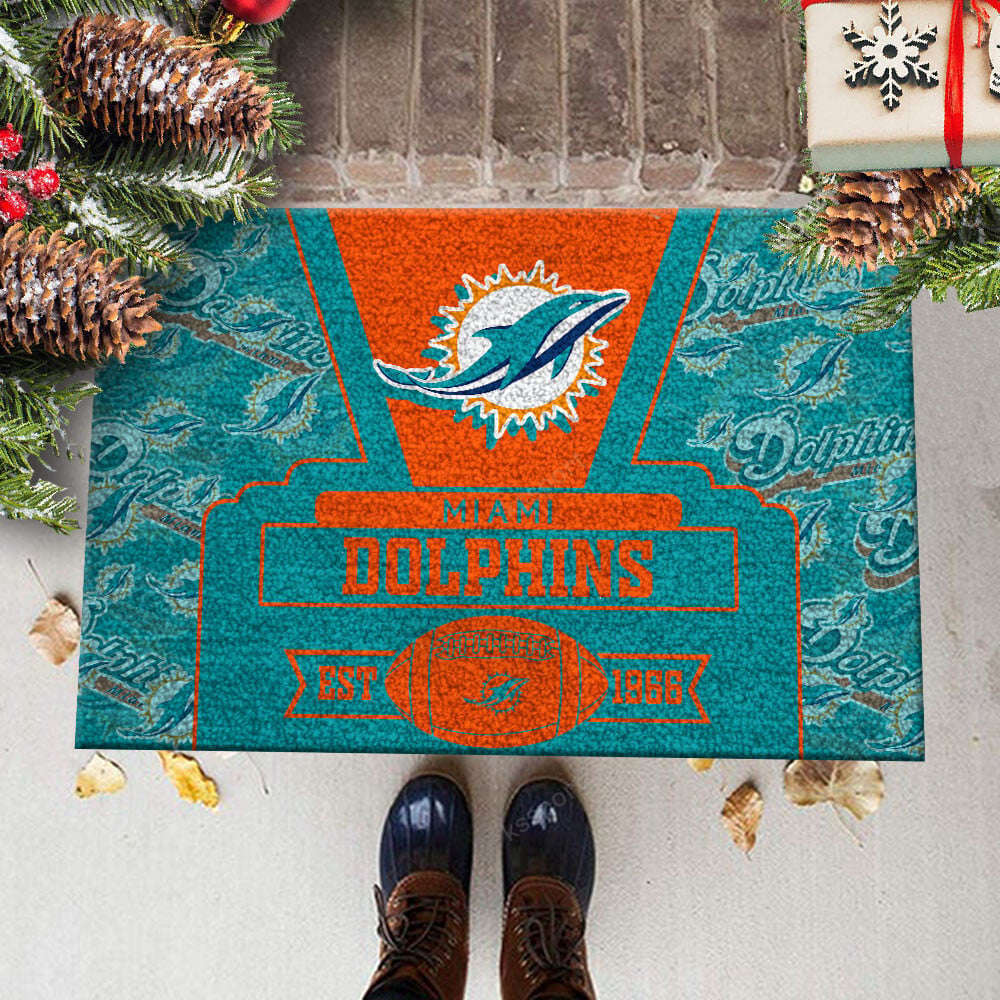 Sportswearmerch Miami Dolphins NFL Doormat For Fan