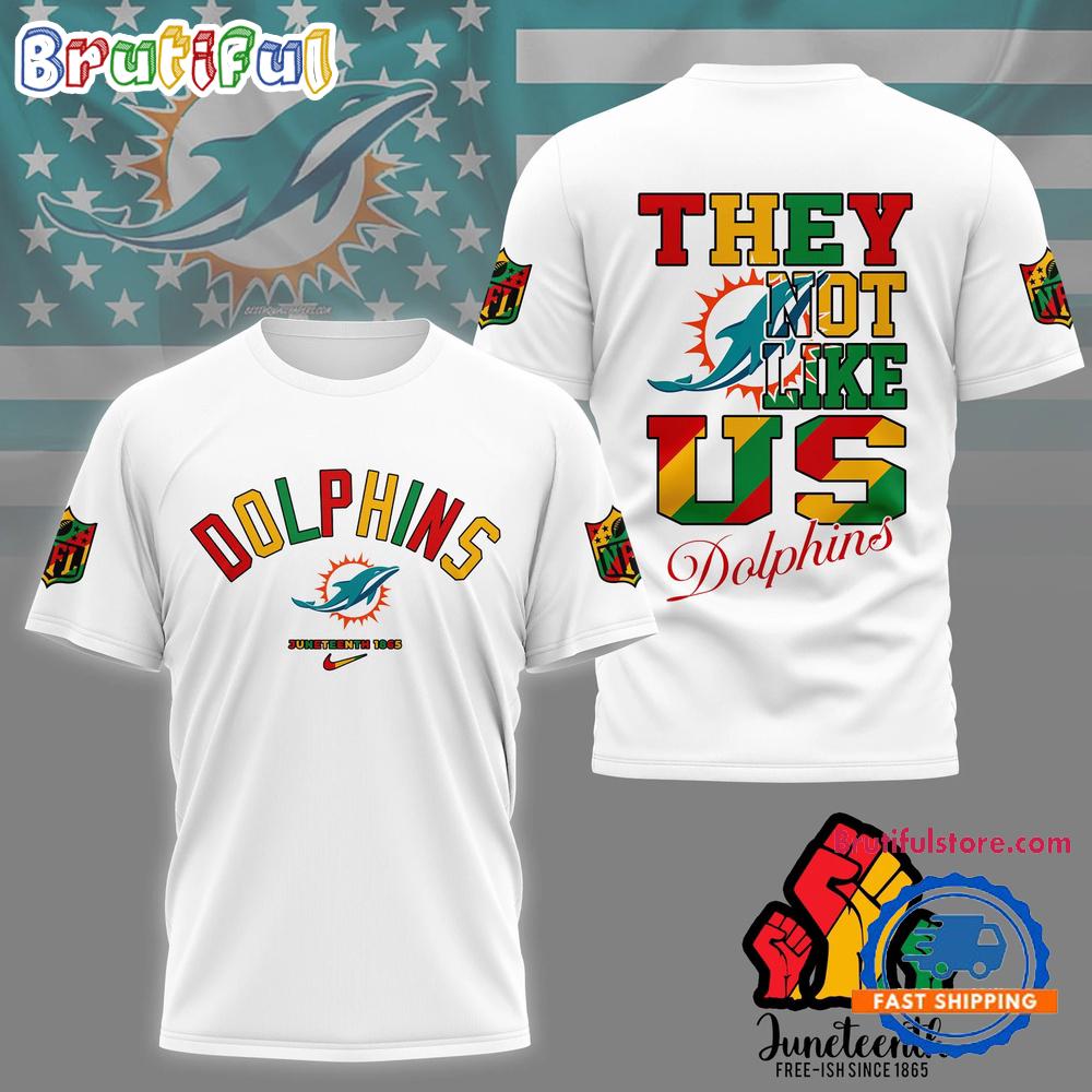 Sportswearmerch Miami Dolphins NFL Juneteenth Freedom Day T-Shirt For Fan