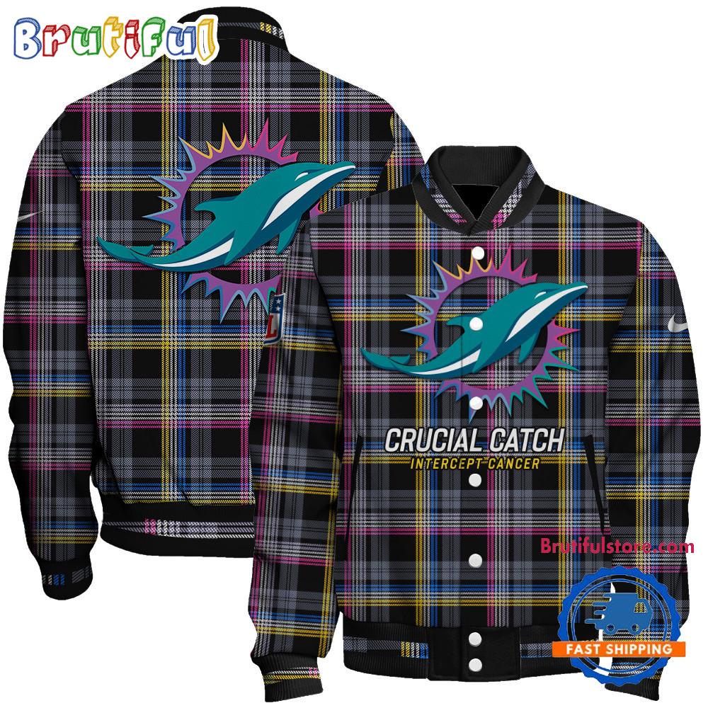 Sportswearmerch Miami Dolphins NFL Personalized Baseball Jacket For Fan