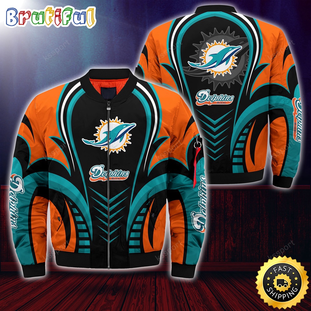 Sportswearmerch Miami Dolphins NFL Personalized Bomber Jacket For Fan
