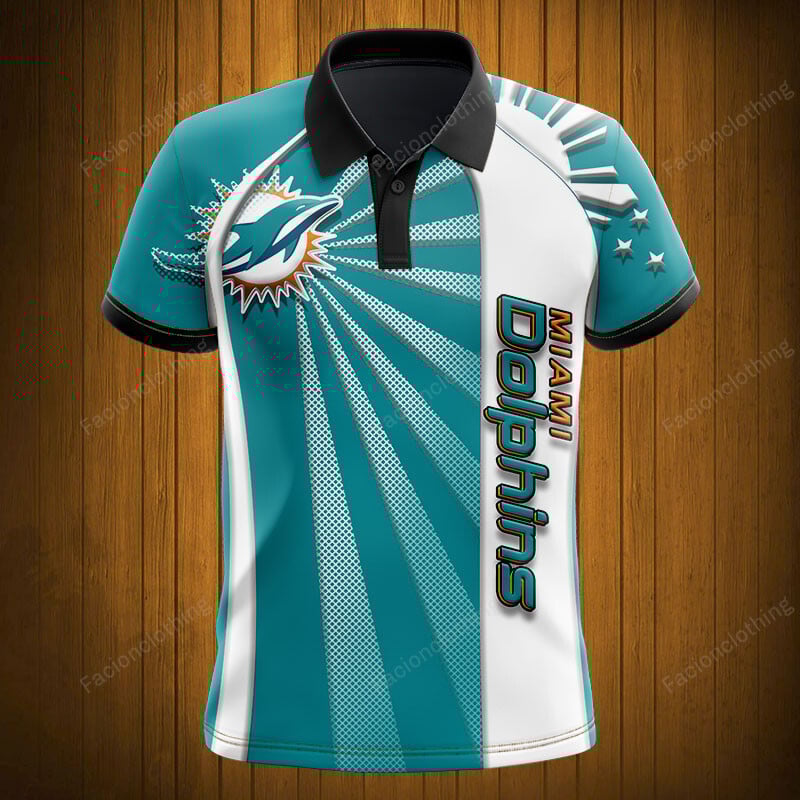 Sportswearmerch Miami Dolphins NFL Polo Shirt Personalized For Fan