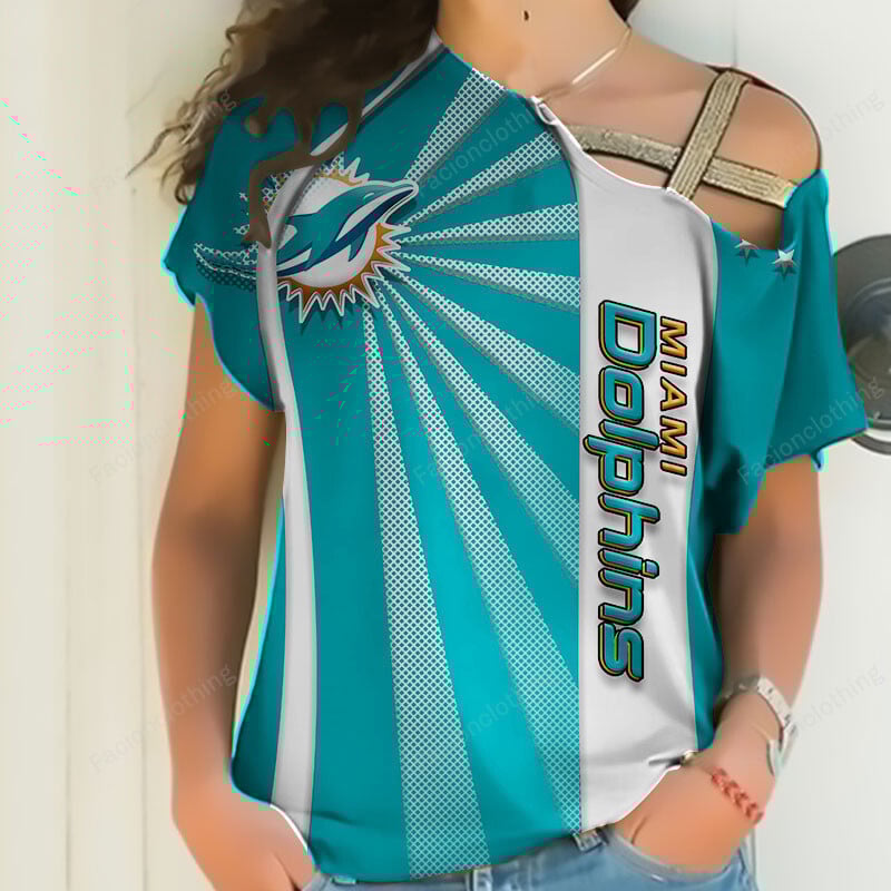 Sportswearmerch Miami Dolphins NFL Strapless Short Sleeve Personalized For Fan