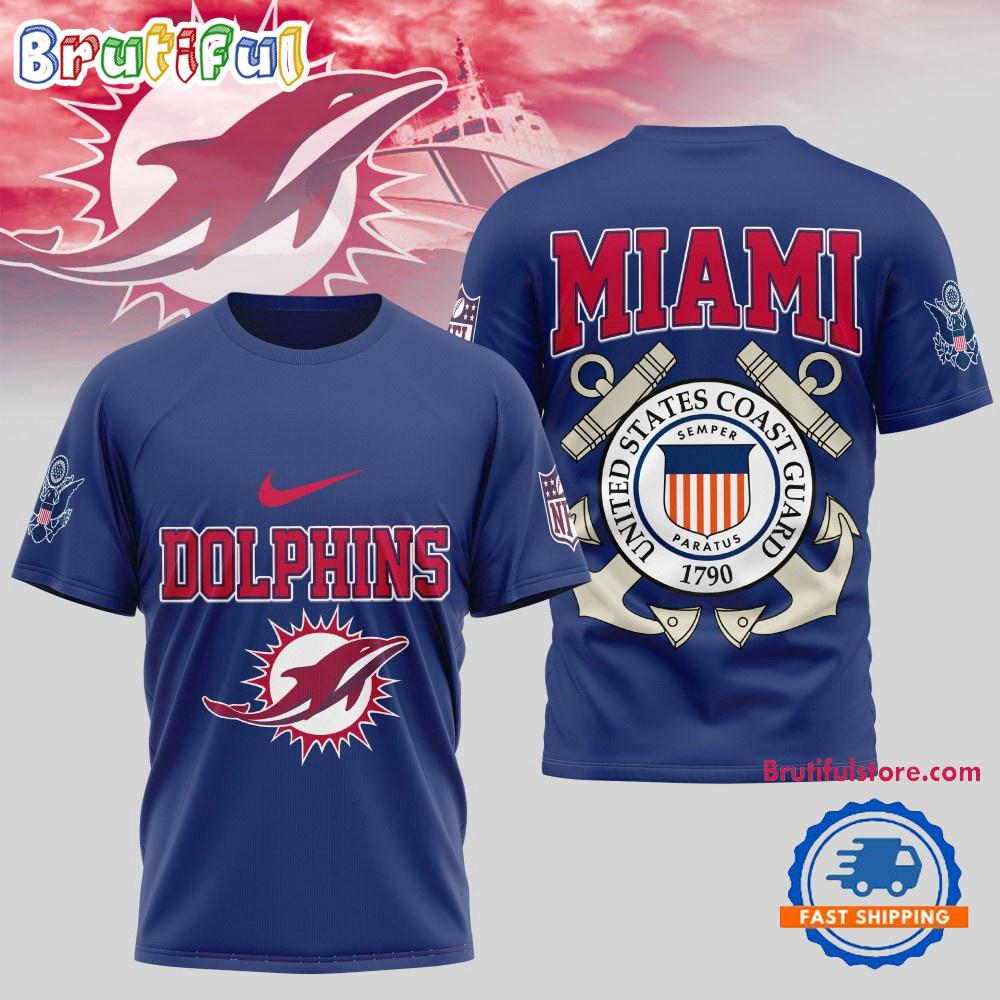 Sportswearmerch Miami Dolphins NFL United States Coast Guard T-Shirt For Fan