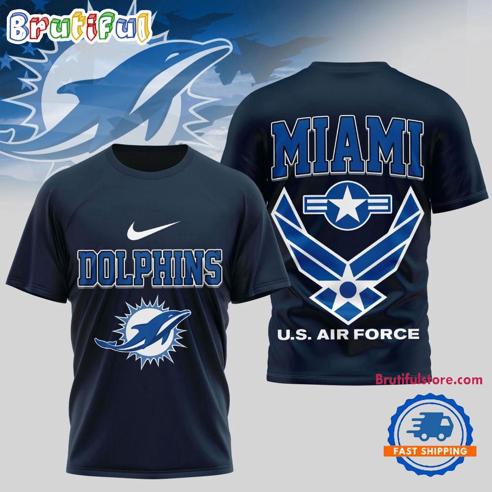 Sportswearmerch Miami Dolphins NFL Us Air Force Military T-Shirt For Fan